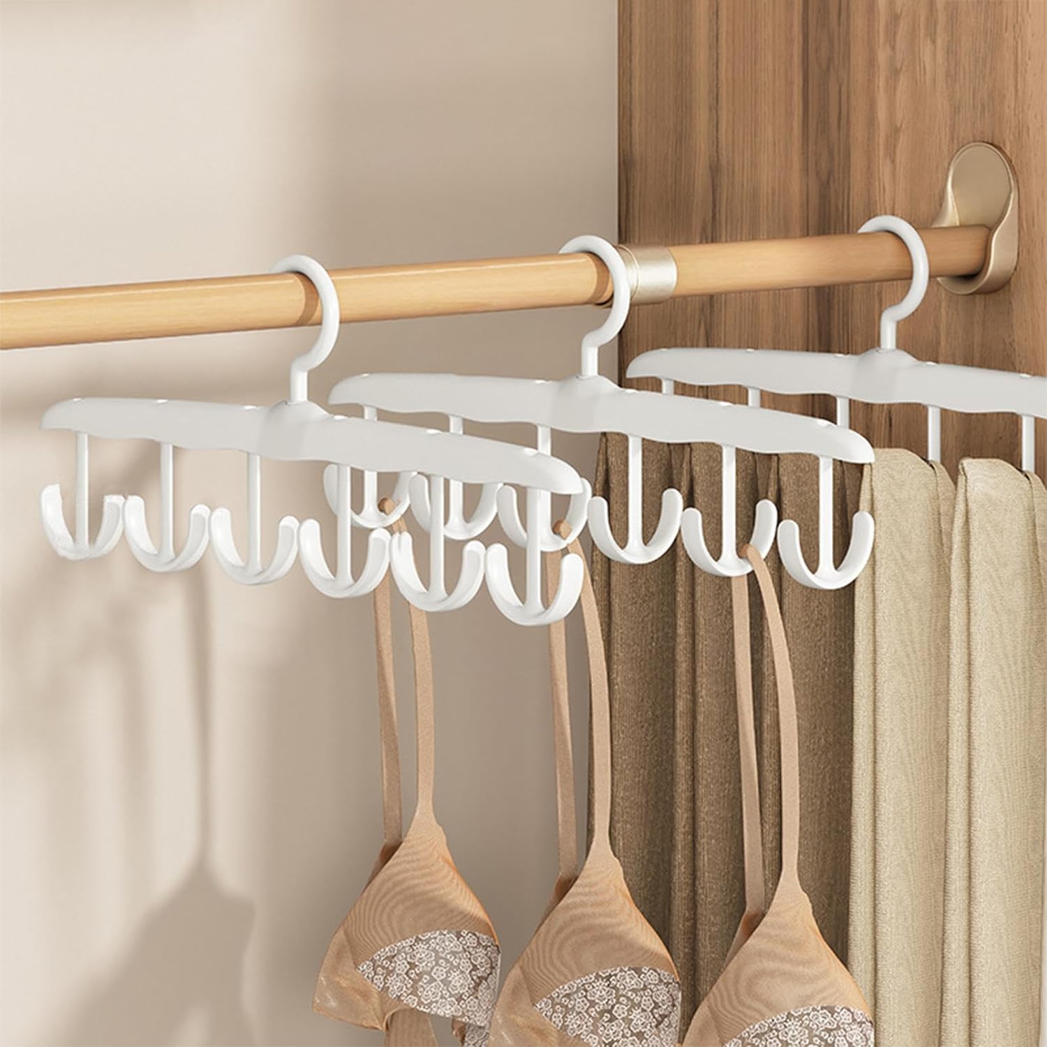 13948 Tank Top Hanger, 12-Hook Space Saving Hanger, Capacity Rotatable Wood Space Saving Hanger Closet Organizers and Storage for Dorm & Apartment for Tank Top 13948 Tank Top Hanger, 12-Hook Space Saving Hanger, Capacity Rotatable Wood Space Saving Hanger Closet Organizers and Storage for Dorm & Apartment for Tank Top